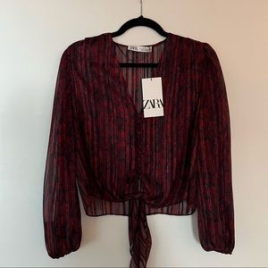 NWT Zara blouse small